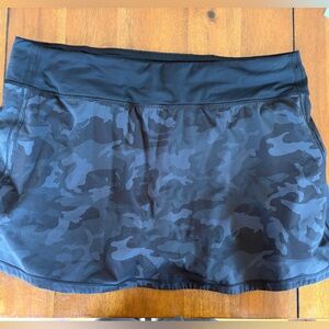lululemon athletica Black Camo Skirt Tall